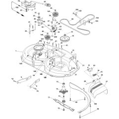 McCulloch M14538 - 96041023103 - 2013-06 - Mower Deck - Cutting Deck Parts Diagram