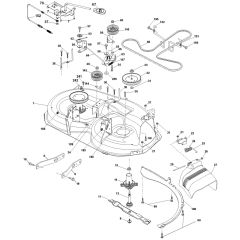 McCulloch M14597H - 96041021600 - 2010-09 - Mower Deck - Cutting Deck Parts Diagram