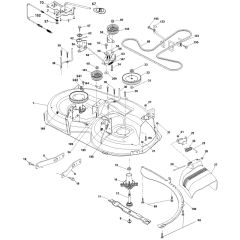 McCulloch M14597H - 96041021601 - 2011-02 - Mower Deck - Cutting Deck Parts Diagram
