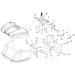 McCulloch M14597HRB - 96051003800 - 2012-01 - Bagger Parts Diagram