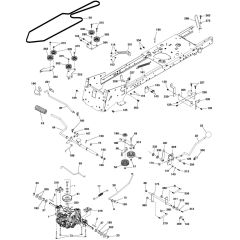 McCulloch M14597HRB - 96051003800 - 2012-01 - Drive Parts Diagram