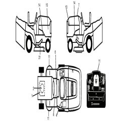 McCulloch M14597TC - 96051006201 - 2012-12 - Decals Parts Diagram