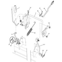 McCulloch M14597TC - 96051006201 - 2012-12 - Mower Lift - Deck Lift Parts Diagram