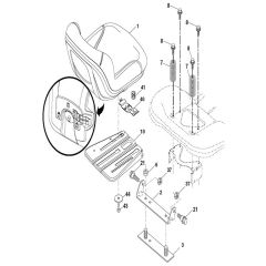 McCulloch M14597TC - 96051006301 - 2012-12 - Seat Parts Diagram