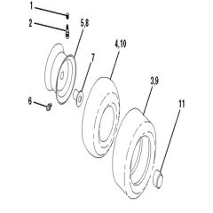 McCulloch M145-97TC - 96051006202 - 2013-07 - Wheels and Tyres Parts Diagram