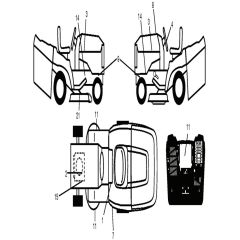 McCulloch M145-97TC POWERDRIVE - 2018-07 - Decals Parts Diagram