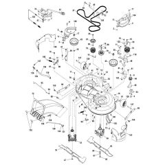 McCulloch M145-97TC POWERDRIVE - 2018-07 - Mower Deck - Cutting Deck Parts Diagram