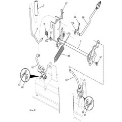 McCulloch M145-97TC POWERDRIVE - 2018-07 - Mower Lift - Deck Lift Parts Diagram