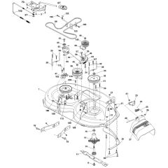McCulloch M155107A - 96041027300 - 2011-09 - Mower Deck - Cutting Deck Parts Diagram