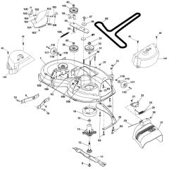 McCulloch M155107H - 96041000700 - 2007-07 - Mower Deck - Cutting Deck Parts Diagram