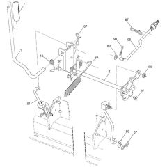 McCulloch M155107H - 96041000700 - 2007-07 - Mower Lift - Deck Lift Parts Diagram