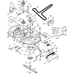 McCulloch M155107H - 96041000701 - 2009-01 - Mower Deck - Cutting Deck Parts Diagram