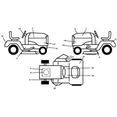 McCulloch M155107H - 96041000702 - 2010-03 - Decals Parts Diagram