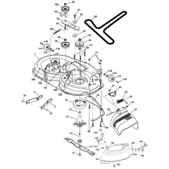 McCulloch M155107H - 96041001002 - 2009-02 - Mower Deck - Cutting Deck Parts Diagram