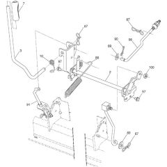 McCulloch M155107H - 96041001002 - 2009-02 - Mower Lift - Deck Lift Parts Diagram