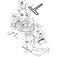 McCulloch M155107H - 96041001003 - 2010-03 - Mower Deck - Cutting Deck Parts Diagram