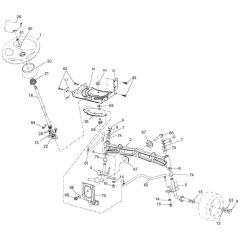 McCulloch M155107H - 96041001004 - 2010-07 - Steering Parts Diagram