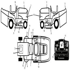 McCulloch M155107HRB - 96061010004 - 2010-03 - Decals Parts Diagram