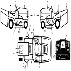 McCulloch M155107HRB - 96061010005 - 2010-07 - Decals Parts Diagram