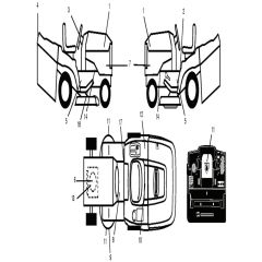 McCulloch M155107HRB - 96061031501 - 2011-01 - Decals Parts Diagram