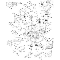 McCulloch M155107TC - 96051006500 - 2012-12 - Mower Deck - Cutting Deck Parts Diagram