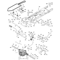 McCulloch M155-107HRB - 96051004100 - 2011-11 - Drive Parts Diagram