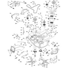 McCulloch M155-107HRB - 96051004100 - 2011-11 - Mower Deck - Cutting Deck Parts Diagram