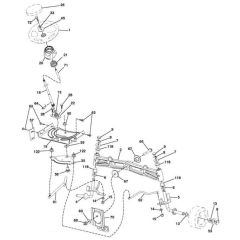 McCulloch M155-107HRB - 96051004100 - 2011-11 - Steering Parts Diagram