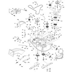 McCulloch M155-107TC - 96051006400 - 2012-10 - Mower Deck - Cutting Deck Parts Diagram