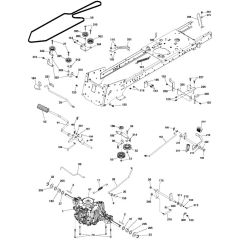 McCulloch M155-107TC - 96051006401 - 2012-12 - Drive Parts Diagram