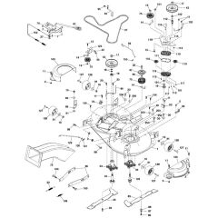 McCulloch M155-107TC - 96051006401 - 2012-12 - Mower Deck - Cutting Deck Parts Diagram