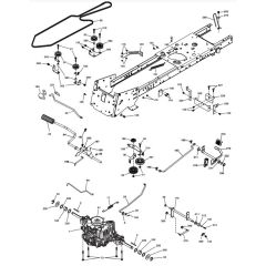 McCulloch M155-107TC - 96051006501 - 2013-01 - Drive Parts Diagram