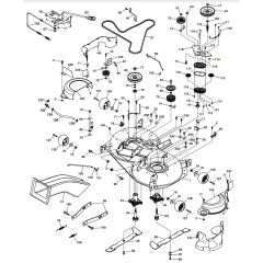 McCulloch M155-107TC - 96051006501 - 2013-01 - Mower Deck - Cutting Deck Parts Diagram