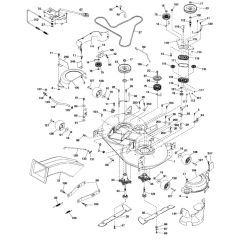 McCulloch M155-107TC - 96051006502 - 2013-07 - Mower Deck - Cutting Deck Parts Diagram