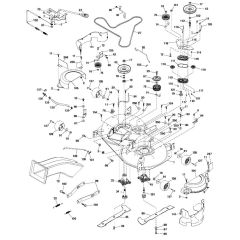 McCulloch M155-107TC - 96051009900 - 2013-06 - Mower Deck - Cutting Deck Parts Diagram