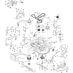 McCulloch M155-107TC POWERDRIVE - 2018-08 - Mower Deck - Cutting Deck Parts Diagram