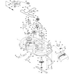 McCulloch M155H107 - 96041031800 - 2012-12 - Mower Deck - Cutting Deck Parts Diagram