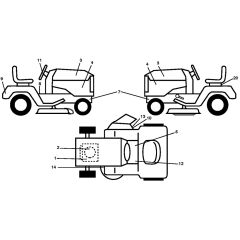 McCulloch M155H107 - 96041031801 - 2013-11 - Decals Parts Diagram