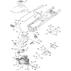 McCulloch M155H107 - 96041031801 - 2013-11 - Drive Parts Diagram