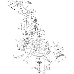McCulloch M155H107 - 96041031801 - 2013-11 - Mower Deck - Cutting Deck Parts Diagram