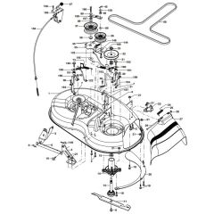 McCulloch M1638 - 96011021301 - 2007-11 - Mower Deck - Cutting Deck Parts Diagram