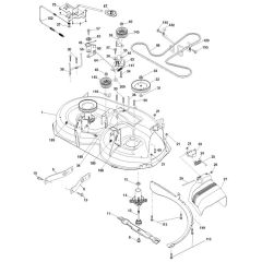 McCulloch M16538H - 96041011700 - 2010-03 - Mower Deck - Cutting Deck Parts Diagram
