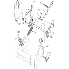 McCulloch M16538H - 96041011700 - 2010-03 - Mower Lift - Deck Lift Parts Diagram