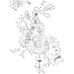 McCulloch M165-107T - 96041029400 - 2012-11 - Mower Deck - Cutting Deck Parts Diagram