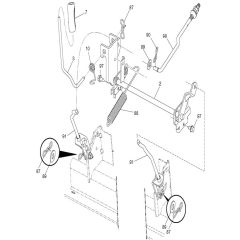 McCulloch M165-107T - 96041033700 - 2013-06 - Mower Lift Lever Parts Diagram