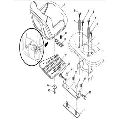 McCulloch M165-107T - 96041033700 - 2013-06 - Seat Parts Diagram