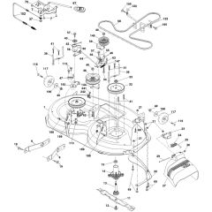 McCulloch M165-107T - 96041035500 - 2013-06 - Mower Deck - Cutting Deck Parts Diagram