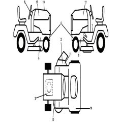McCulloch M165-97T - 96041040700 - 2017-06 - Decals Parts Diagram