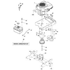 McCulloch M165-97T - 96041040700 - 2017-06 - Engine (2) Parts Diagram
