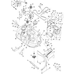 McCulloch M165-97T - 96041040700 - 2017-06 - Mower Deck - Cutting Deck Parts Diagram